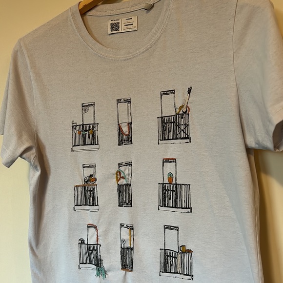 Custom hand-stitched BALCONIES tee - Picture 2 of 3